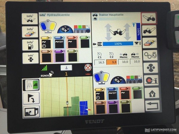 Компьютеризированное управление Fendt 1000 Vario